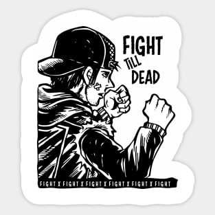 fight punk Sticker